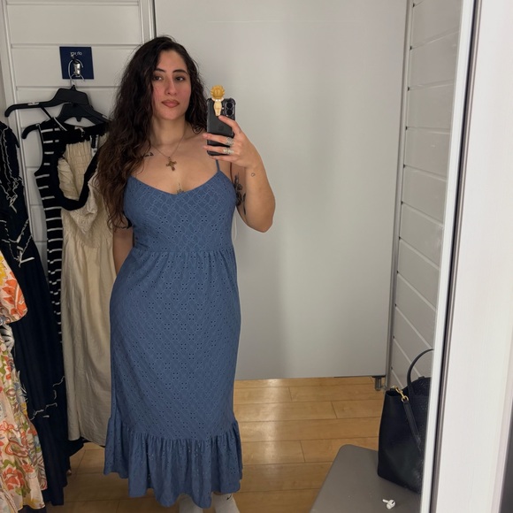 Bebe Blue & Black Maxi Dress - Picture 1 of 5